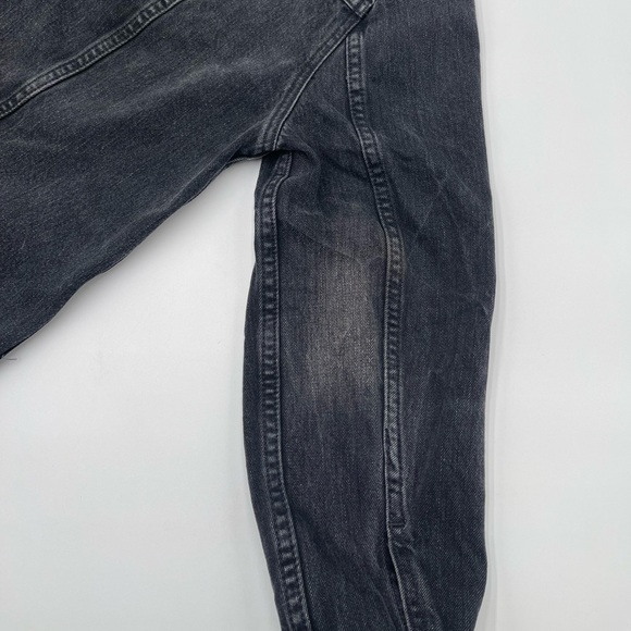 Madewell Oversized Black Denim Jean Jacket Medium Trucker Women’s - Picture 6 of 12